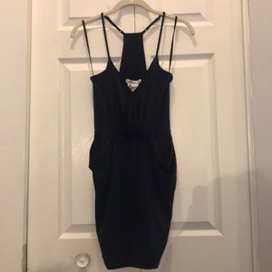 BCBGeneration Navy tulip hem dress size xs